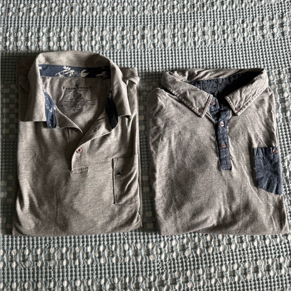 Men's Gray Polo Shirt